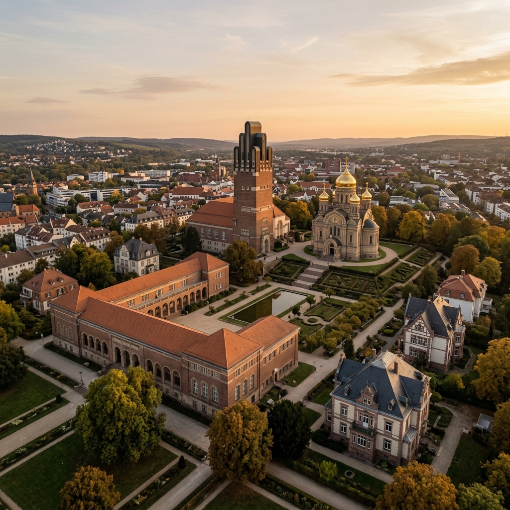 Mathildenhöhe Darmstadt — UNESCO Welterbe